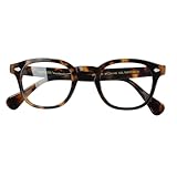 EAREADA Eareada Men's Retro Acetate Round Sunglasses Johnny Depp Sun Style Polarized Lens Glasses Colorful Eyewear (tortoise), Medium