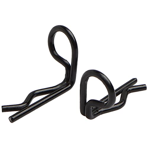 Gdool 30-Pack 90-Degree Angle 1Mm Body Clips Bent Springy Pins For All 1/16 1/18 1/20 Scale Model Car Truck Crawler Truck(Black) #TOP2