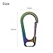 Carabiner Clip, Quick-Release Snap Hook Keychain (2-Pack), Rust- Lightweight 30. mm Camping & Hunting Gear Accessory for Hiking, Fishing, and Daily Use(Colorful)