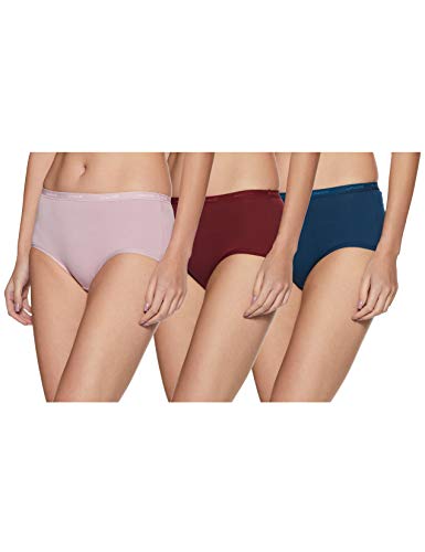 Image of Amante Solid Cotton Full Brief Panty Pack(Pack of 3)