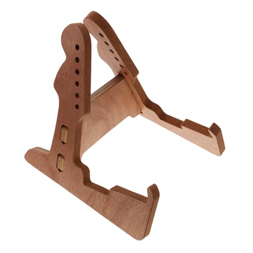 TOYANDONA Soporte De Guitarra Registro Soporte De Bajo Música Pararse Guitarra Electrica Colgador De Guitarra Sintonizador Estante De Almacenamiento De Guitarra Púa De Guitarra Madera Brown