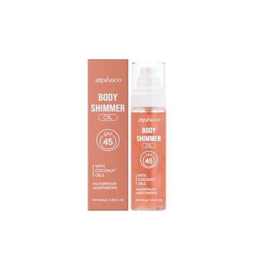 Petansy Protetor Solar Em Óleo Corporal Com Brilho, Brilho Corporal, Fps 42 De Amplo Espectro, À Prova D'Água, Leve, Resistente Água, Deixa A Pele Um Acabamento Brilhante, 6,76 Fl Oz, Rosa
