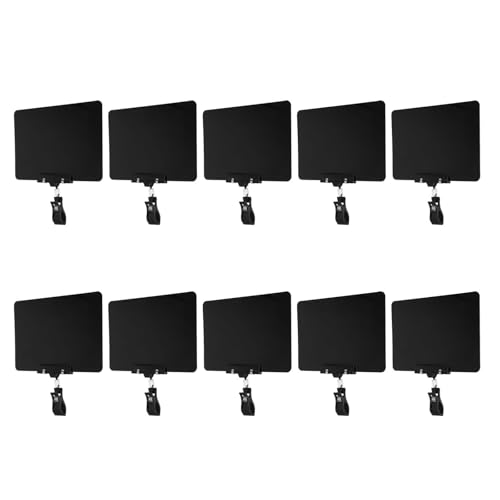 Mini Pinces Double Face A5 Noir pour Fixer les Étiquettes de Prix Tombantes en Rayon