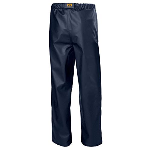 Image of Helly Hansen Workwear Gale Waterproof Rain Pants for Men, Elastic Waist | Snap Cuffs, Adjustable Fit Over Layers, Welded Seams, Machine Washable 40C, Waterproof Work Pants, For Fishing & Work