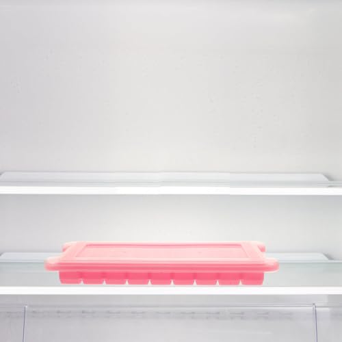 Bandeja para cubitos de hielo de silicona rosa 36 cavidades miniatura 7
