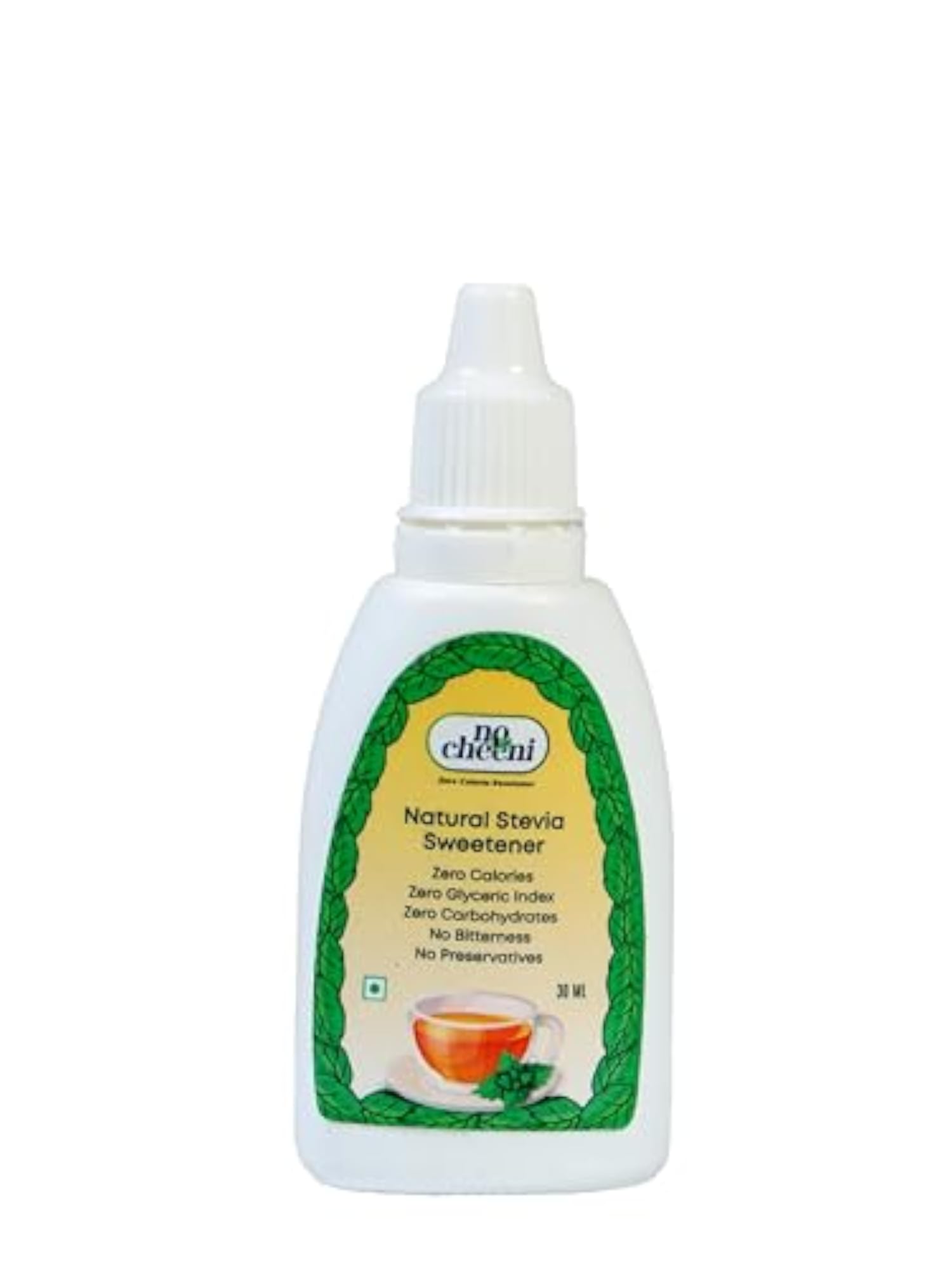 Stevia Leaves and Liquid Drops, Natural Sugar Substitute