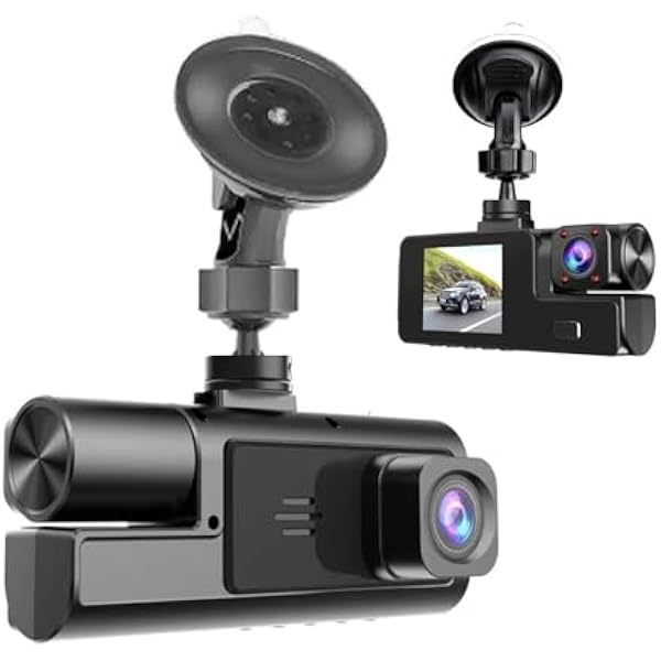 VBESTLIFE Kamera Deska Rozdzielcza, Podwójne Nagrywanie Soczewek 1080p z Przodu i 720p Wewnątrz Obiektywu z Wi -Fi, Rejestrator Samochodu z kartą Pamięci 32 GB
