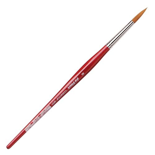 Image of da Vinci Watercolor Series 5580 Size 8 Round - CosmoTop Spin Multi-Diameter Synthetic - Holds More Water Than Any Other Synthetic - Made in Germany
