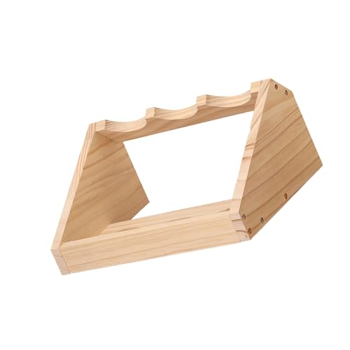 Soporte para vino de pino 3 botellas miniatura 5