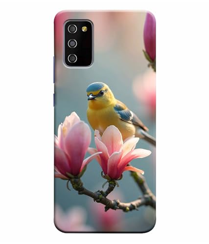Image of Sparrow Birds Nature Printed Hard Back Case Cover Compatible for Samsung Galaxy A03S / Samsung Galaxy A02S (Multicolor) - D1669
