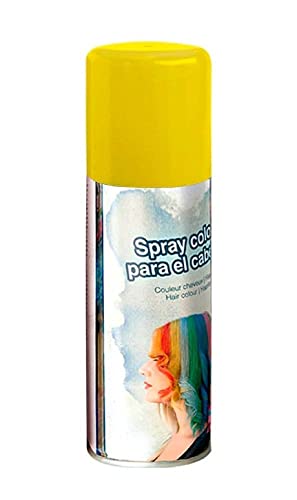FIESTAS GUIRCA Laca Color Amarilla Spray para el Cabello