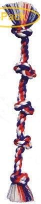 FLOSSY CHEWS COLOR 5 KNOT ROPE TUG DOG TOY