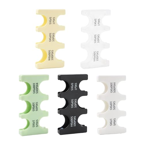 Ximimark 5Pack Compact Plastic Coin Holder Organizer, Multifunctional Japanese & Korean Currency Storage Clip, Money Organizer