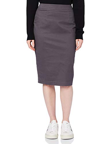 MERAKI Women's Regular fit Skirt, Grey (Marl Grey), 10, Label:S