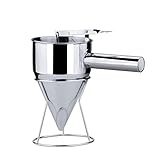 ✅【Federdesign】: Die Feder des Pfannkuchen Teigspender Edelstahl ist aus Edelstahl mit guter Elastizität, und die eingebaute Feder kann den Durchfluss steuern, um Ihren unterschiedlichen Bedürfnissen gerecht zu werden, egal ob Sie Kuchen oder Desserts backen.