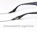 Cablz Zipz Adjustable Eyewear Retainer | Adjustable, Lightweight, Low Profile, Off-The-Neck Eyewear Retainer Strap | Black | 16