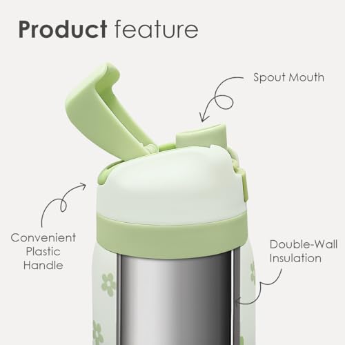 Image of Mom Insulated Stainless Steel Water Bottle with Straw for Sports and Travel, Cool Moms Club, 32oz, Gifts for Women Mother's Day Birthday Christmas