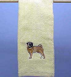 NS Hand Towel: Pug