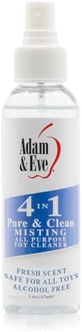 Adam & Eve Sex Toy Cleaner, 4 In 1 Pure And Clean Misting Spray, ...