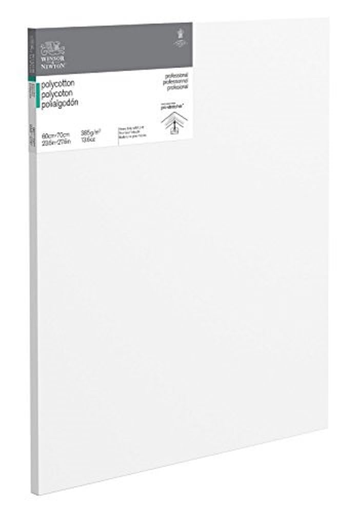 Winsor & Newton 6206031 Professional Keilrahmen aus Baumwollmischgewebe, 385 g/m², 3-fach grundiert, mittlere Körnung, ideal für die Ölfarben und Acrylfarben - 60x70cm