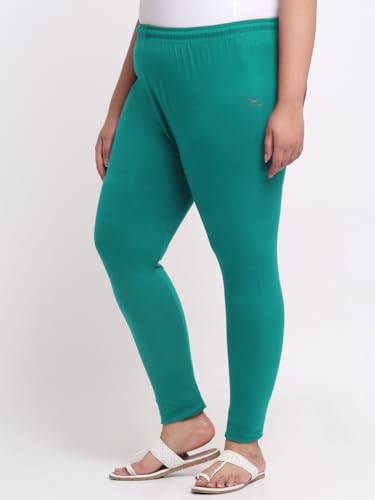 Image of Soft Cotton Ankle Lenght Solid Regular and Plus 35 Colours Leggings for Womens and Girls (Sizes :- M to 6XL)