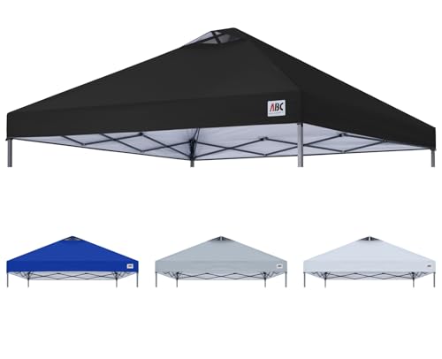 ABCCANOPY Replacement Canopy Top for Easy Pop up Canopy Tent 10x10 Black