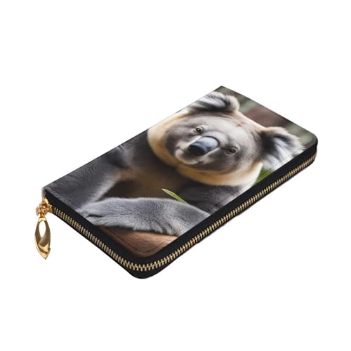 Leather Wallet - Stylish and Durable Wallet for Women with Multiple Compartments and Zipper Design Bear Koala Picture3