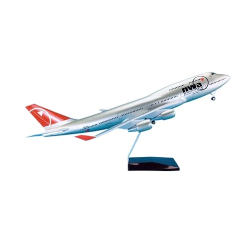 Modelos a Escala Aviones 1 150 de Northwest Airlines Boeing B747-400 con Ruedas 47cm