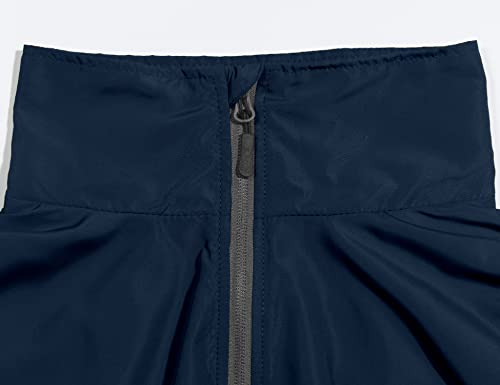 Little Donkey Andy Men’s Lightweight Breathable Running Golf Windbreaker Jacket Full Zip Windproof Water Repellent Upf50+ Navy Xl #TOP5