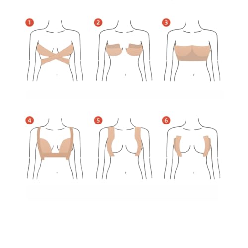 Wide Boob Tape 4" x16Ft,Breast lift tape,Bra Replace Tape, 4 inch boob tape, Wide Boob chest tape 5.0 meters4