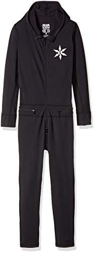 AIRBLASTER Youth Hooded Outdoor Base Layer Ninja Suit, Black, Medium