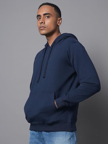 Image of HIGH Star Men's Cotton Hooded Neck Sweatshirt