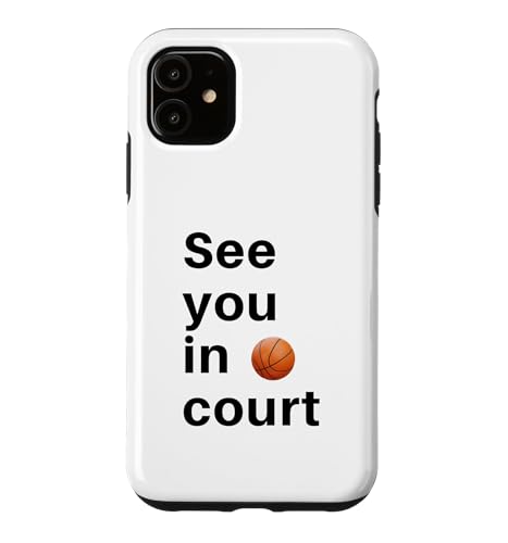 �ʔ��� �o�X�P�b�g�{�[�� ����� See You In Court �X�|�[�c�I�� �X�}�z�P�[�X iPhone 11 �p