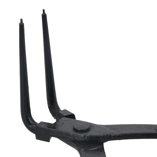 Alicates internos de largo alcance con punta doblada a 90 grados para anillos de retención 8