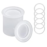 Candle Jar Molds Easy to Release Decorative Silicone molds with Lids for candles Eco-friendly DIY Si