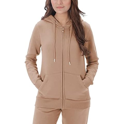 M17 Womens Ladies Recycled Plain Zip Up Hoodie Longline Hoody Jumper Casual Soft Hooded Sweatshirt Top Long Sleeve Jumper Jacket Cover