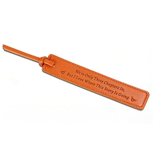 Leather Bookmark 3rd Anniversary Wedding Gifts for Him & Her