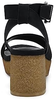 Aerosoles Women's Cal Heeled Sandal, Black Nubuck, 12 | Image 2