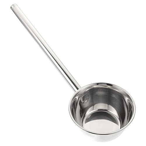 Stainless Steel Long Handle Water Ladle 18.3 Inch Deep Scoop