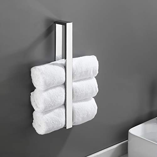Kes Bathroom Towel Rack 16-Inch Self Adhesive Towel Bar Modern Towel Holder Organizer Storage Holder No Drilling Sus 304 Stainless Steel Polished Finish, A23000S40Dm #TOP2