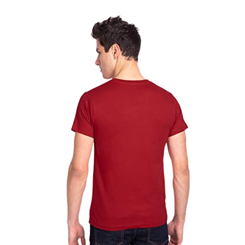 Image of Bewakoof Men's Naato Pettukoku Half Sleeve T-Shirt Red