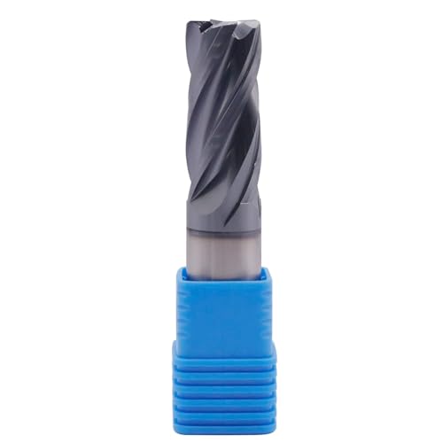 Image of 3 /4 inch 4 Flute Variable Carbide End Mill, 0.04 inch Corner Radius, AlTiN Coated | Variable Helix, Solid Carbide, 3 /4 inch Cutting Diameter, 3 /4 inch Shank Diameter, 1-3 /4 inch Length of Cut, 4 inch Overall Length
