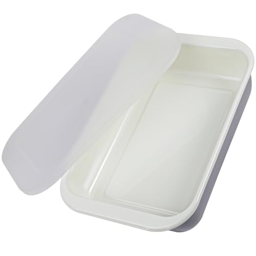 Webake Enamelware 9x13 Baking Pan with Lid Oblong Cake Pan Enameled Steel Roasting Pan Baking Dish Lasagna Pan Food Containers