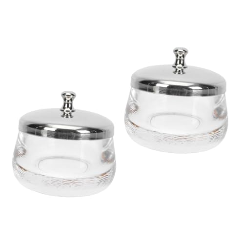 minkissy 2pcs vasos transparentes para líquido de uñas miniatura 1