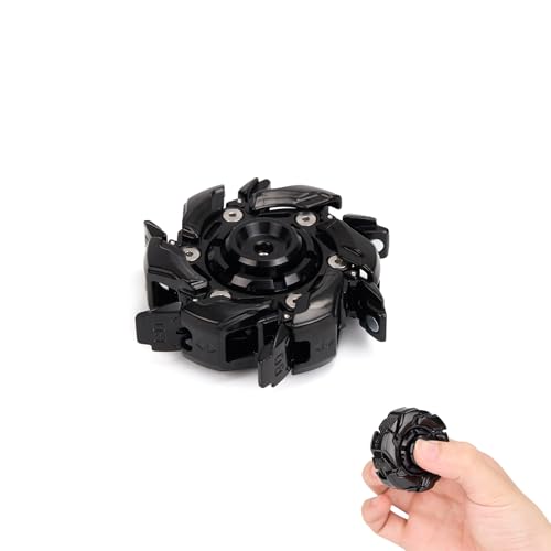 Metal Fidget Spinner for Adults - Spin-Activated Transformation (Open Armor) Spinner, Cool Fidget Toy for Stress Relief, Viral on TikTok & YouTube (Black Knight)