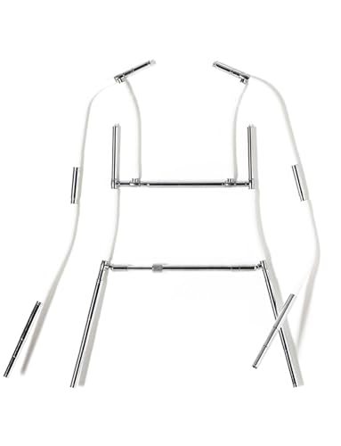 Versatile Stainless Steel Posable Props Clothing Rack Telescopic Mannequin Men's and Women's Clothing Wall-Mounted Hanger?Suitable for Clothing Photography Props Model Display(Medium)