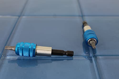 Temo 2 Pc Quick Release Security Screwdriver Bit Holder Impact Ready, 1/4 Inch Hex Shank #TOP2