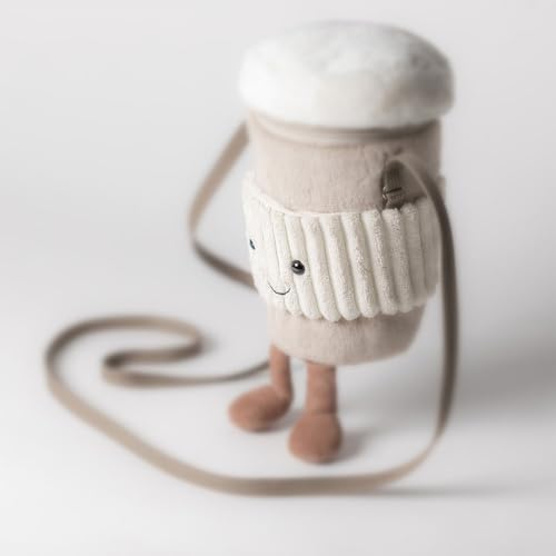 Jellycat Amuseables Coffee-To-Go Plush Bag, 8 inches - Crossbody and Shoulder Purse - Fun and Unique Handbag by Jellycat - Used condition - Image 8