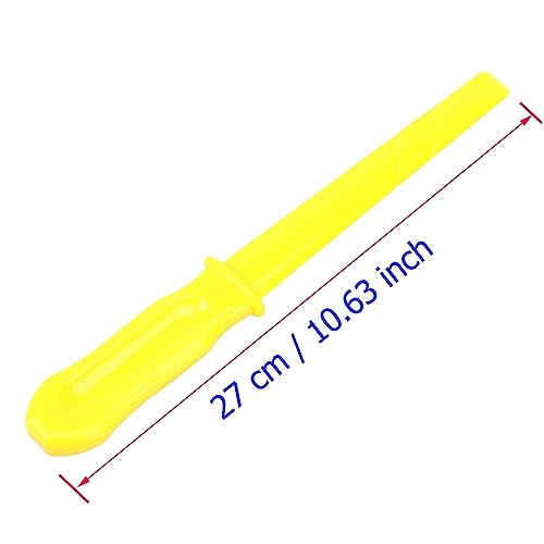 Image of 2 Pack Wheel Weight Remover Non-Marring Plastic Chisel Scraper with Long Handle Grip Wheel Weight Removal Tool for Adhesive Stick on Wheel Weights Car Truck SUV Tire Balancing Wheel Weights