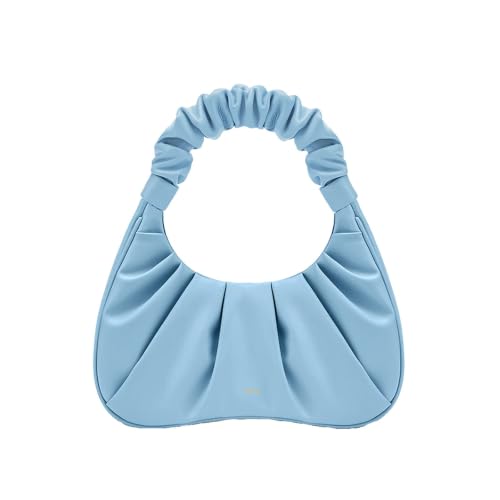 JW PEI Womens Gabbi Ruched Hobo Handbag - Light Blue